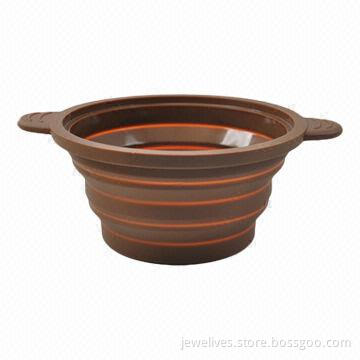 Fashion designed silicone foldable bowl